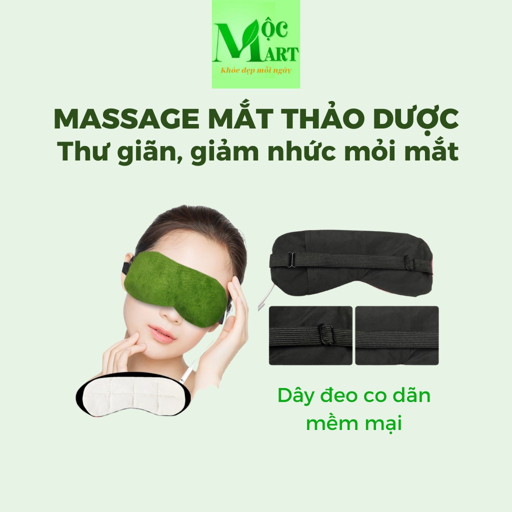 Túi chườm nóng mắt thảo dược thư giãn, giảm quầng thâm, nhức mỏi mắt ,đầu cắm USB tiện dụng, có hẹn giờ,chỉnh mức nhiệt