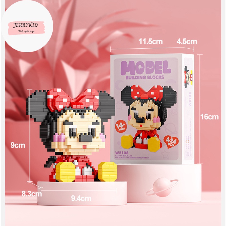 Đồ chơi lắp ráp Lego Jerrykid đồ chơi xếp hình lắp ghép lego 3d mini mô hình phi hành gia cho bé trai bé gái