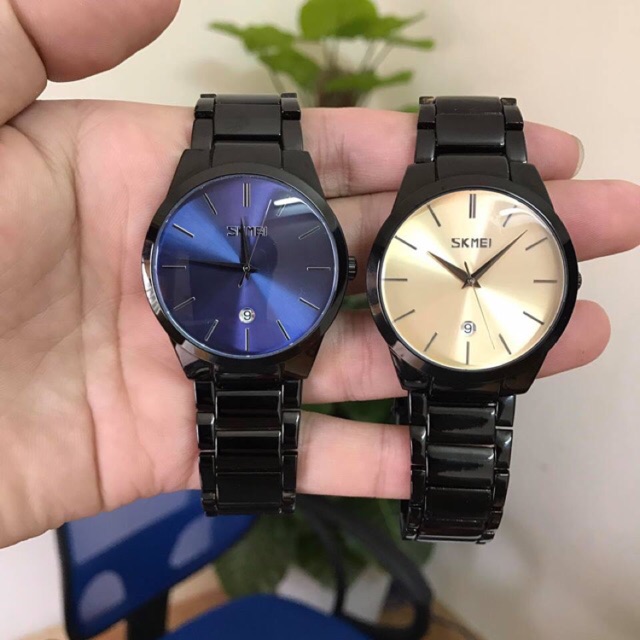 Đồng hồ nam SKMEI mắt sói 9140 khung thép đen lịch lãm sang trọng mẫu hot | BigBuy360 - bigbuy360.vn