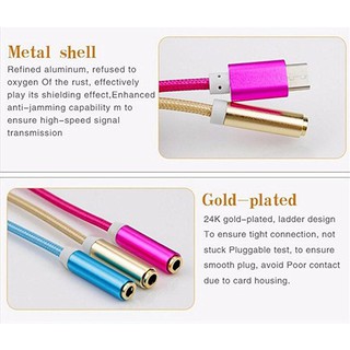 Cáp Chuyển Đổi Từ Cổng Type C Sang Cổng Âm Thanh 3.5Mm Cho Xiaomi 6