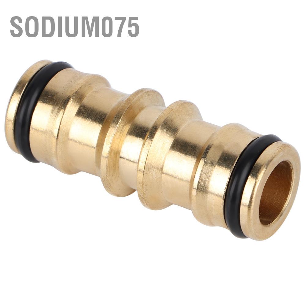 Sodium075 Brass Hose Tap Connector Threaded Garden Water Pipe Adaptor Fitting