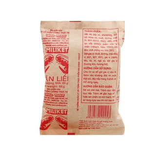 Mì tôm đặc biệt Miliket giấy vàng 65g