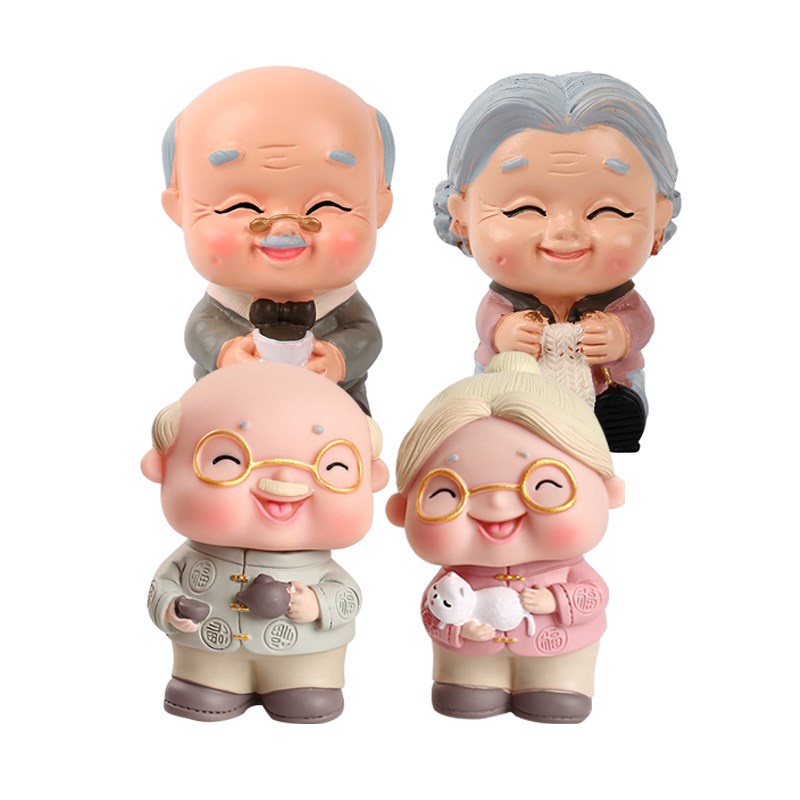 Búp Bê Trang Trí Bánh Sinh Nhật Hình Ông Bà