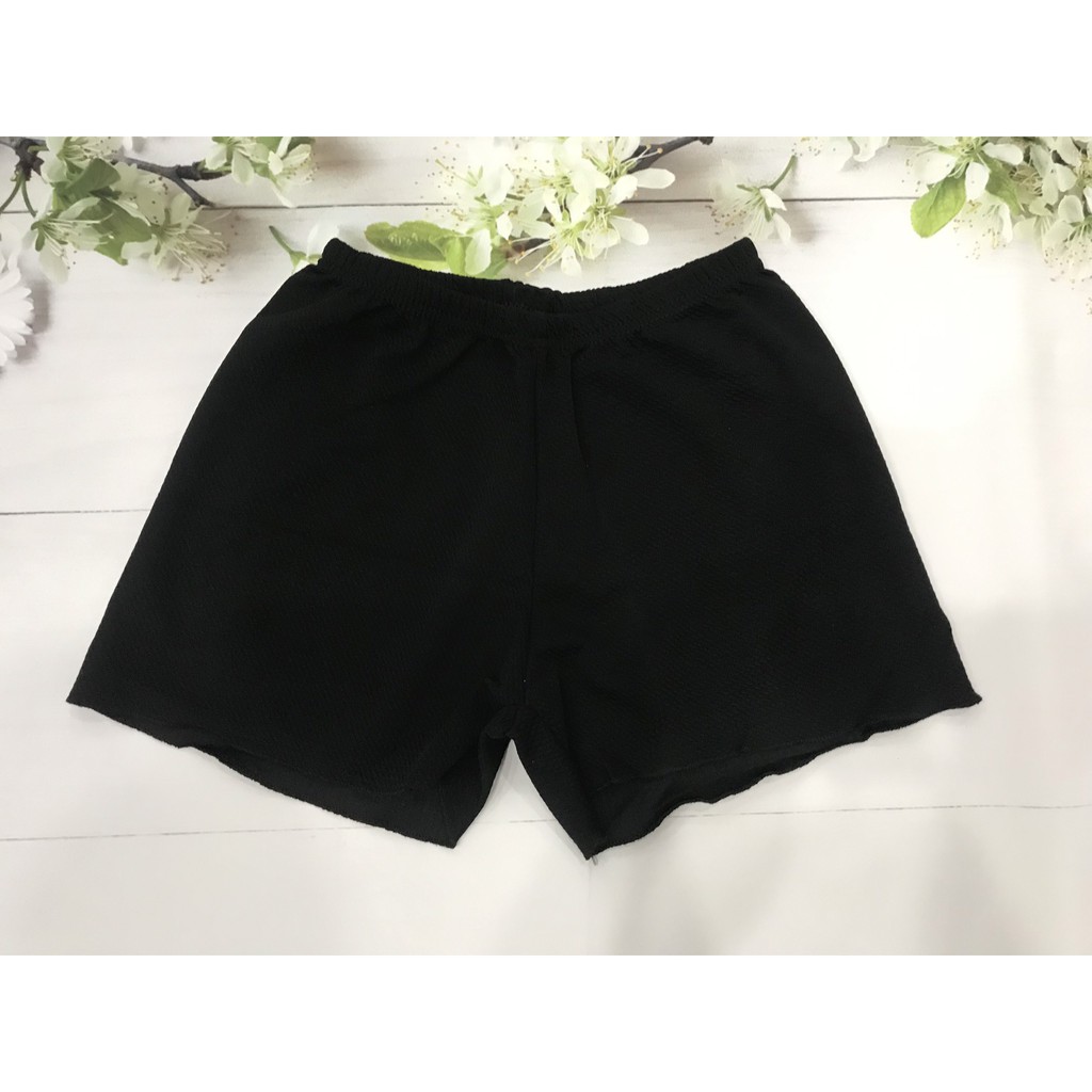 Quần lót đùi cotton mặc trong váy thun cotton mát, quần viền lượn sóng, Leblur | BigBuy360 - bigbuy360.vn