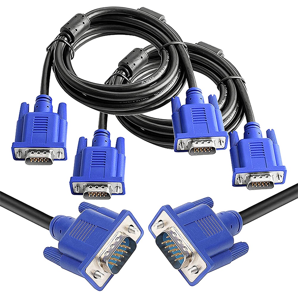 Dây cáp VGA 1.5m dùng để kết nối máy tính, màn hình, máy chiếu