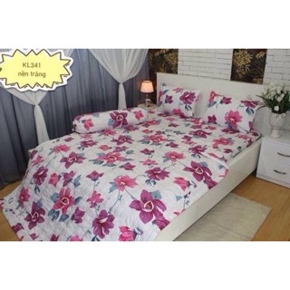 Bộ drap cotton 100% Thắng Lợi - chất mềm mịn, k xù lông