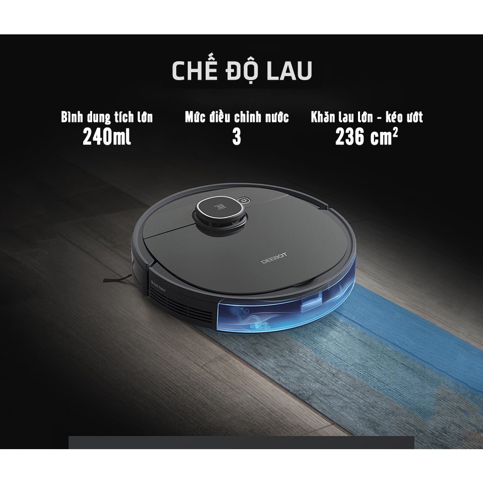 [Mã 55ELSALE2 giảm 5% đơn 3TR] Robot hút bụi lau nhà Ecovacs Deebot T5 Power - bản nâng cấp của Ecovacs Deebot T5 max