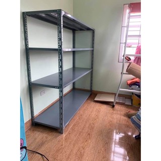 Kệ sắt v lỗ lắp ghép đa năng: Cao 1m5 x dài 1m2 x rộng 30cm x 4 tầng