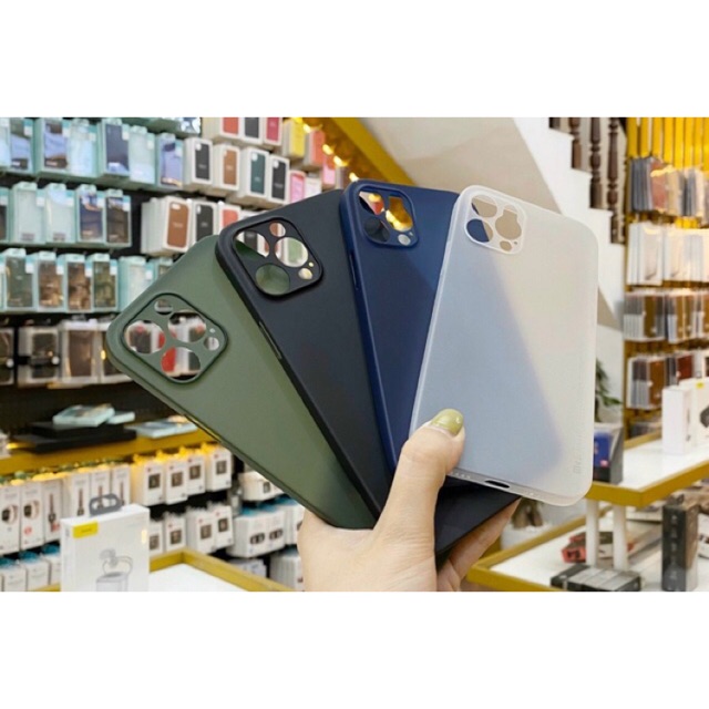 Ốp MEMUMI siêu mỏng lưng nhám IP12/ I12 pro/ Ip12 pro max