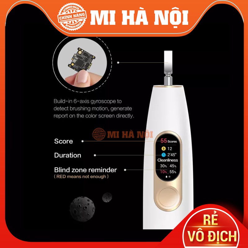 Bàn chải điện thông minh Xiaomi Oclean X màn hình cảm ứng / Oclean Z1 sạc nhanh, kết nối app, chống nước IPX7