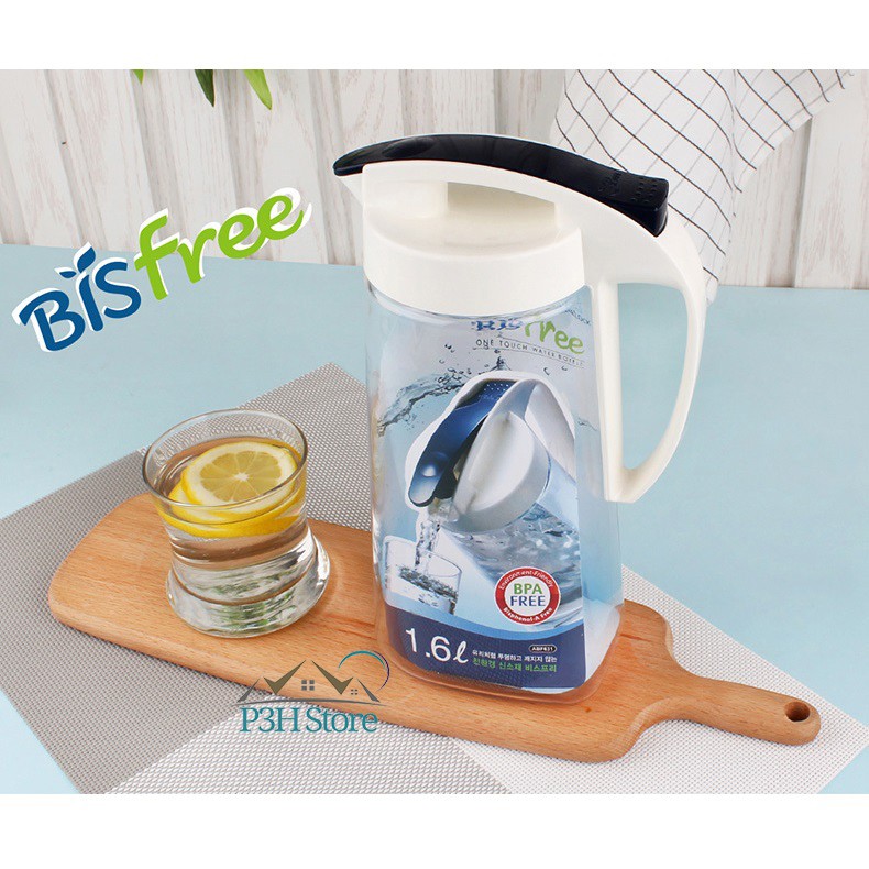 Bình nước nhựa Lock&Lock Bisfree One Touch dung tích 1.6L/2L