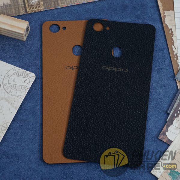 Miếng dán da OPPO F7 da bò 100%