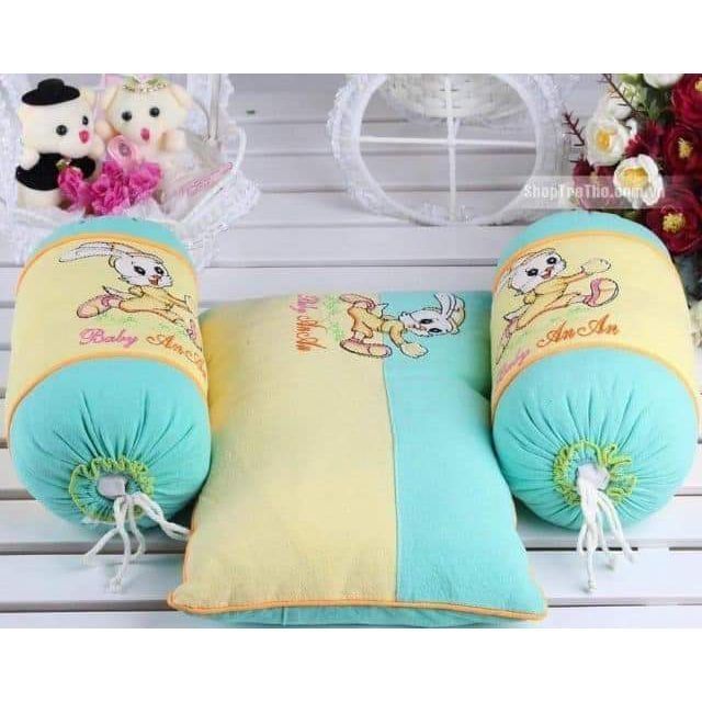 BỘ GỐI CHẶN VÀ GỐI ĐẦU CHO TRẺ SƠ SINH