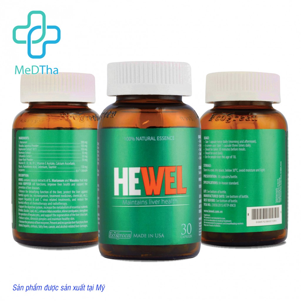 HEWEL (Ecogreen) - Tăng cường Giải độc, Chống độc, Bảo vệ gan [Chính Hãng]