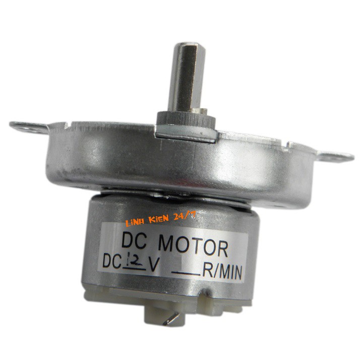 Motor Giảm Tốc DC 3V-12V JS-50 3-60rpm Chế Đảo Gió Tuốc Năng Cho Quạt Brushless Không Chổi Than