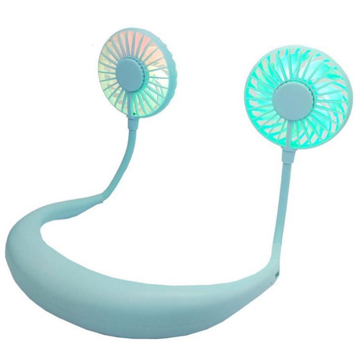 Quạt Mini Đeo Cổ - Để Bàn Tiện Lợi Có Đèn Led HOT - Dung lượng pin 2000 mAh-Hàng cao cấp | BigBuy360 - bigbuy360.vn