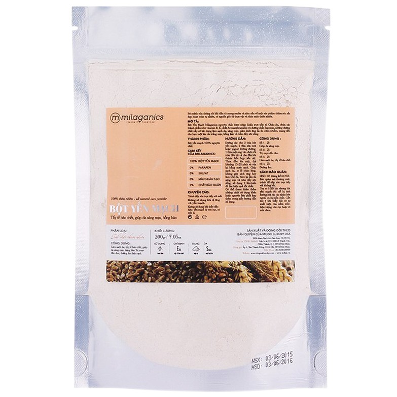 Bột Yến Mạch MILAGANICS 200g