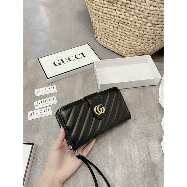 [Fullbox] Ví dài nữ gucci cầm tay da mềm nhiều ngăn