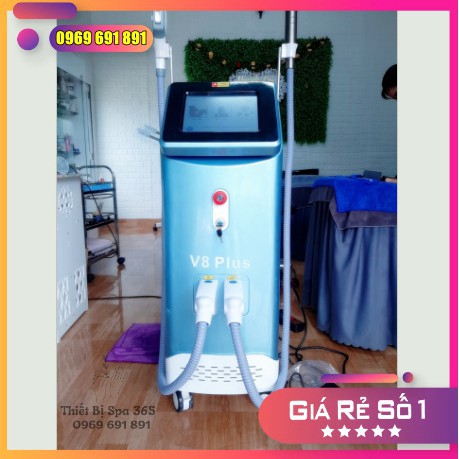 GIẢM GIÁ GIẢM GIÁ Máy triệt lông xóa xăm V8 Plus - Thiết bị spa cao cấp