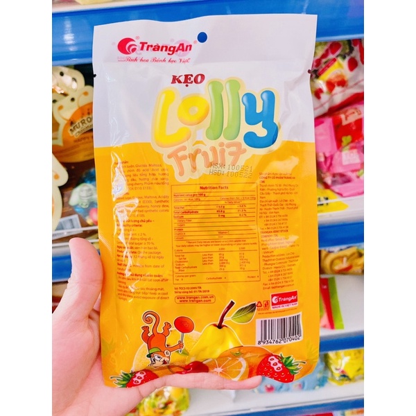 KẸO MÚT LOLLY TRÀNG AN 72G