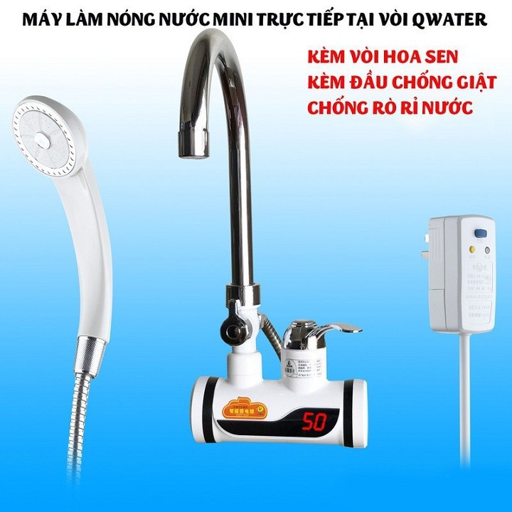 vòi nước nóng trực tiếp cao cấp chống giật - máy nước nóng