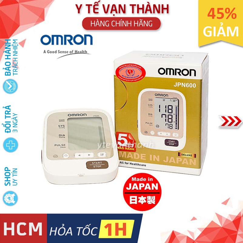 ✅ [CHÍNH HÃNG 100%] Máy Đo Huyết Áp Bắp Tay Omron JPN-600 JPN600 -VT0004