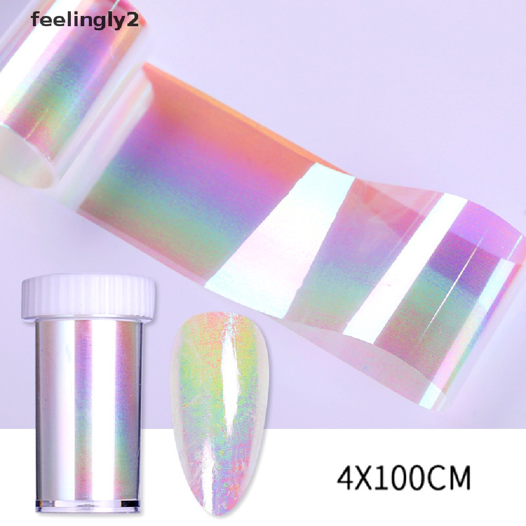 Sticker Dán Móng Nghệ Thuật Họa Tiết Sọc Dọc Lấp Lánh Kích Thước 100x4cm