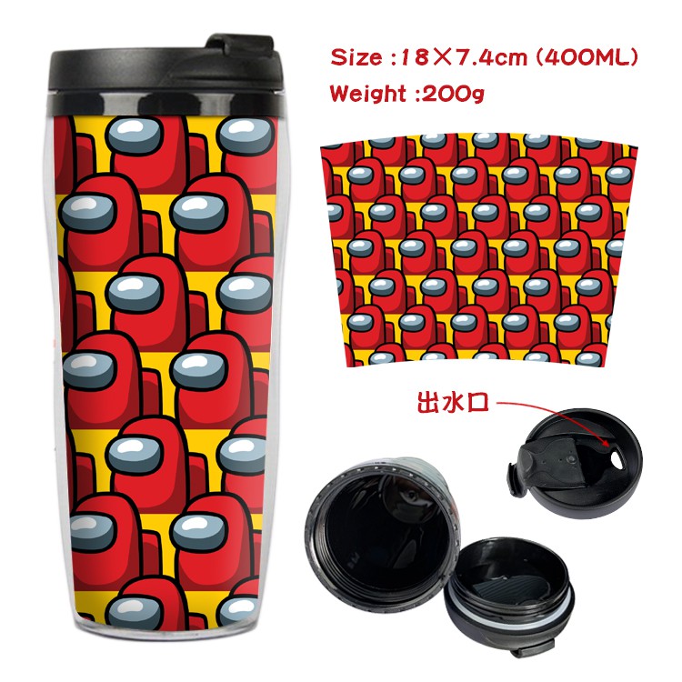 Among Us Impostor Game Large-capacity Double-layer Exquisite Cartoon Sports Bottle Boy and Girl Creative Water Cup Gift