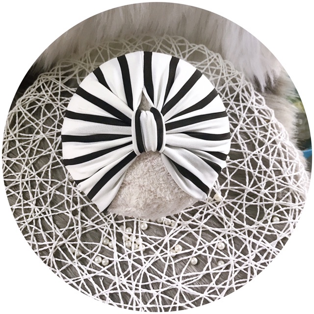 Nón turban mẫu núm trơn xinh xắn (5-10kg)