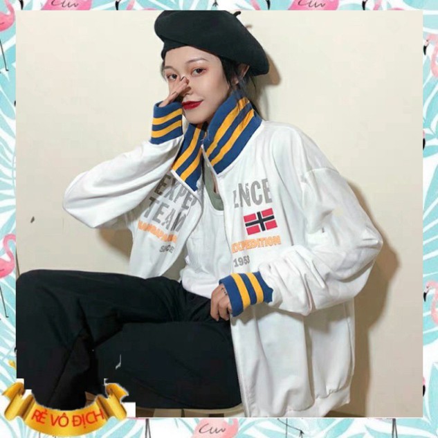 (mới) ÁO SWEATER TAY DÀI KHÓA KÉO SINCE 1953 - ÁO NỈ NGOẠI MẶC 2 KIỂU - (Sp sẵn)