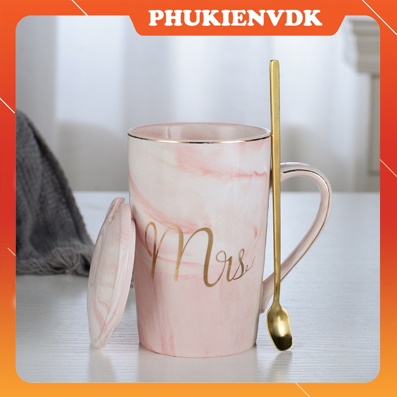 Ly cốc sứ Cặp Đôi Mr Mrs quà tặng bạn gái bạn trai người yêu