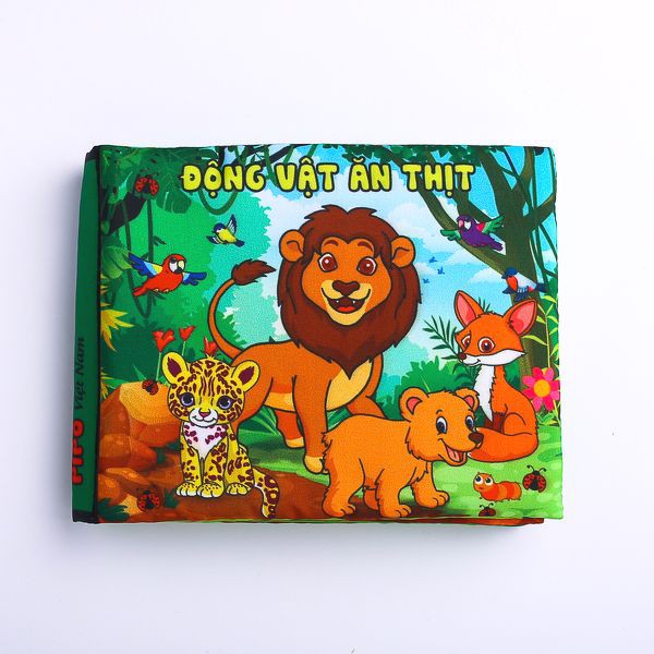Sách vải -Động Vật Ăn Thịt- Song Ngữ Anh Việt