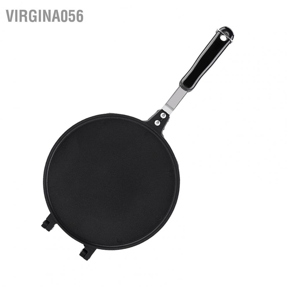 Virgina056 Household Kitchen Gas Non-Stick Egg Roll Waffle Cone Maker Pan Mold Press Plate Baking Tool