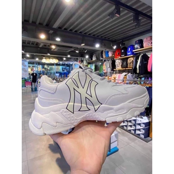 Giày MLB Chính Hãng - Giày Chunky MLB NY Trắng 3ASHC101-50IVS - DT sneakers