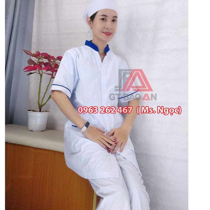 Bộ Quần Áo Điều Dưỡng, Áo Blouse Tay Ngắn Y Tá, Thực Tập Sinh Ngành Y