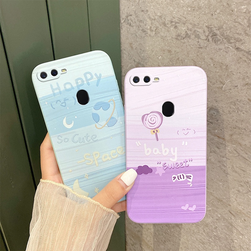 Ốp điện thoại mềm bảo vệ chống vỡ hình lá phong cho Oppo A5s A5 2020 A9 2020 A53 A15 A15s A31 A12 A12e A3s Realme C1 A7 Camera Protection Anti-fall Fashion Casing