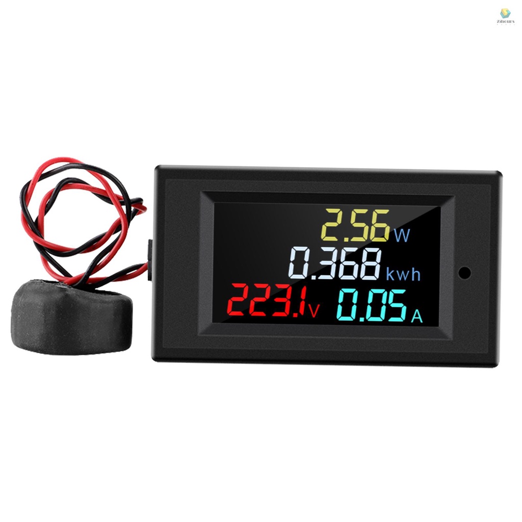 Vôn Kế Điện Tử 80-300V Hiển Thị Màn Hình LCD 100A CT