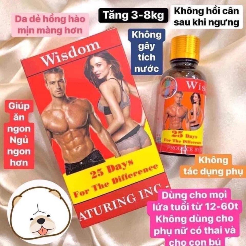 Tăng cân wisdom weight chính hãng cam kết 100%