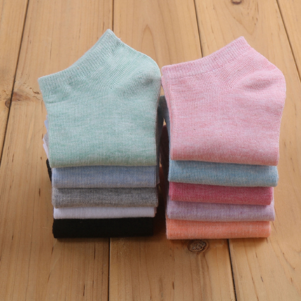 Vớ cotton cổ ngắn thiết kế dễ thương cho nữ
