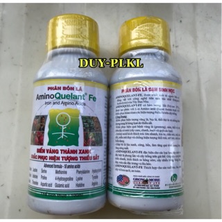 PHÂN BÓN Amino Fe Hữu cơ PHÂN BÓN VI LƯỢNG bổ sung sắt hỗ trợ vàng lá do thiếu hụt vi lượng