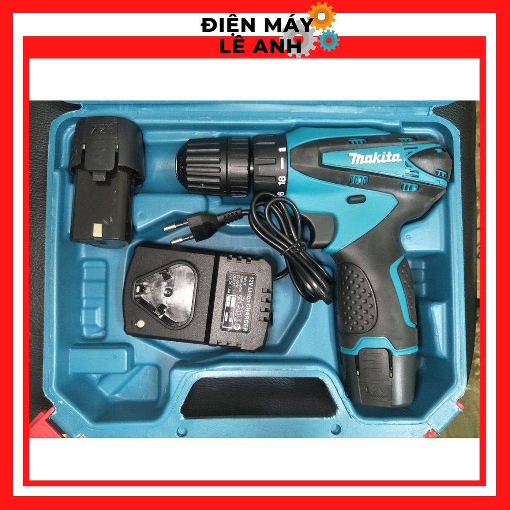 Máy khoan bắn vặn vít cầm tay mini pin chính hãng Makita 12V