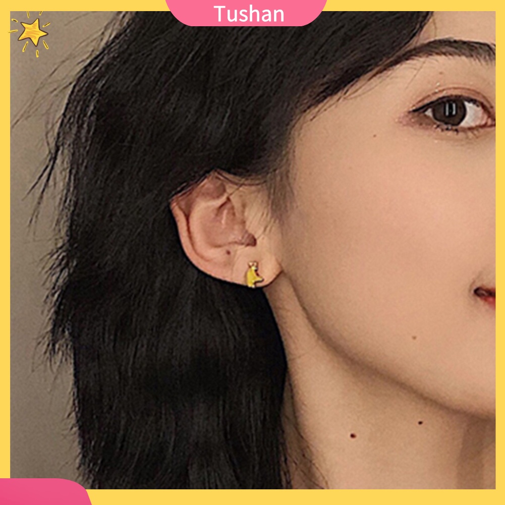 Khuyên Tai Nữ Hình Hộp Sữa Chuối Vui Nhộn