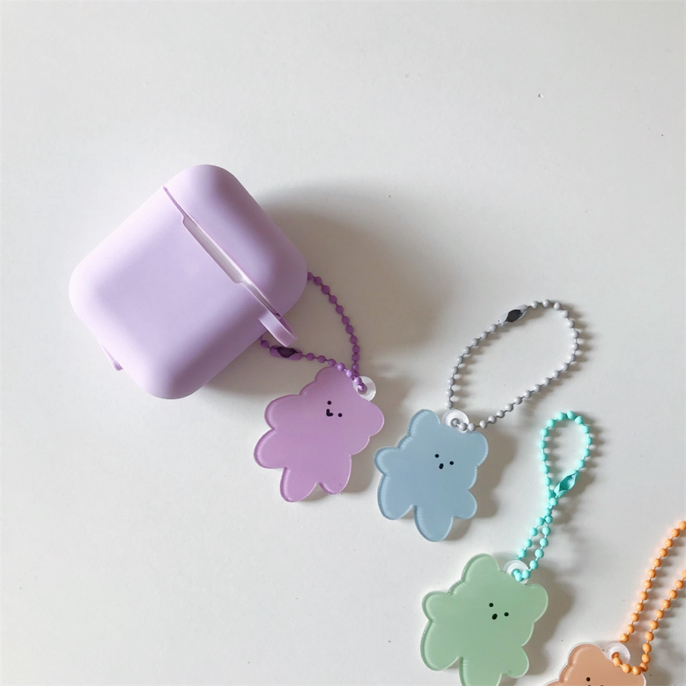 Móc khóa hình chú gấu đơn giản dễ thương