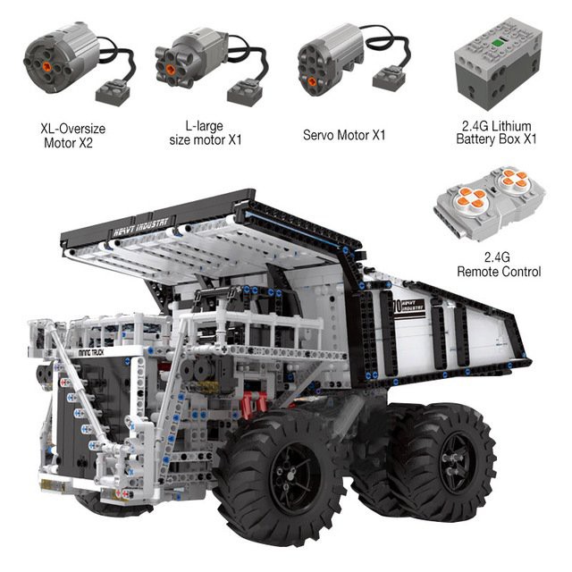 （CÓ SẴN）Đồ chơi lắp ráp mô hinh Mine Dump truck Mould King 13170 xe công trình khai thác khoáng sản mẫu mới nhất