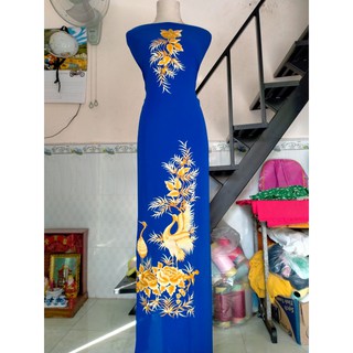 Vải áo dài thêu cao cấp