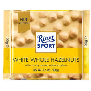 Sô cô la trắng nhân hạt dẻ Ritter Sport 100g
