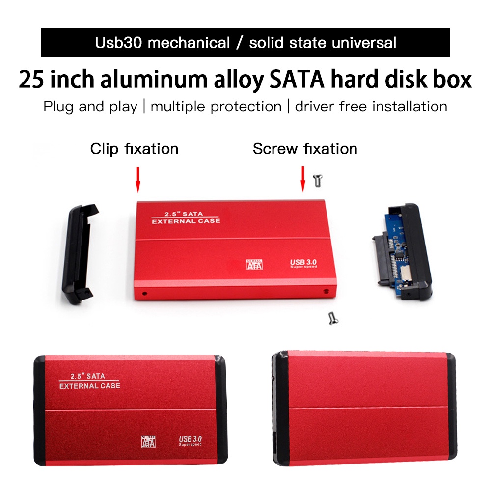 Ổ Cứng Di Động Sata 2.5 Inch Usb 3.0 Vỏ Kim Loại | BigBuy360 - bigbuy360.vn