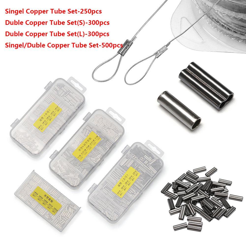 MYRONGVN Set 250 / 300 / 500 Ống Nối Dây Câu Cá Chất Lượng Cao