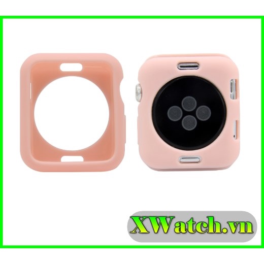 Ốp bảo vệ đồng hồ bằng silicon mềm nhiều màu cho Apple Watch iWatch Series 5/4/3/2/1 38mm 40mm 42mm 44mm
