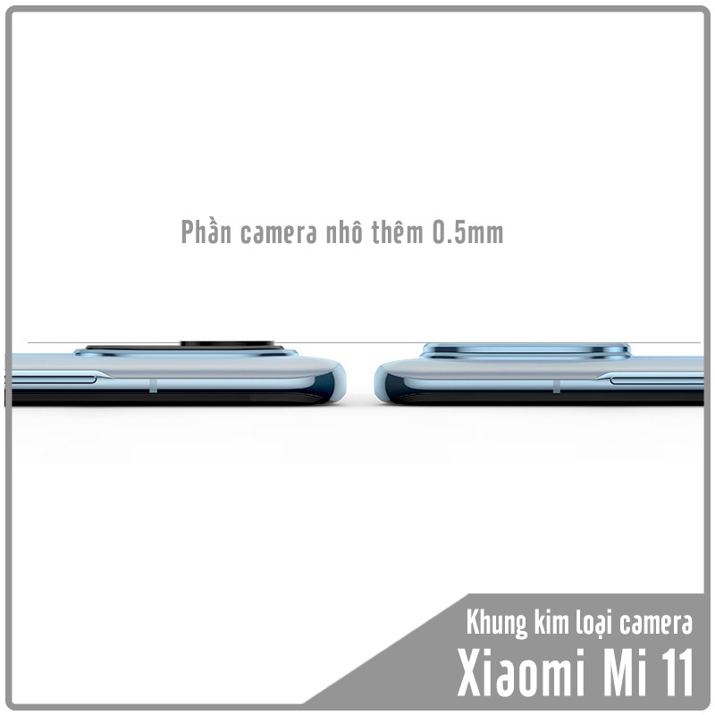 Khung kim loại bảo vệ camera cho XIaomi Mi 11